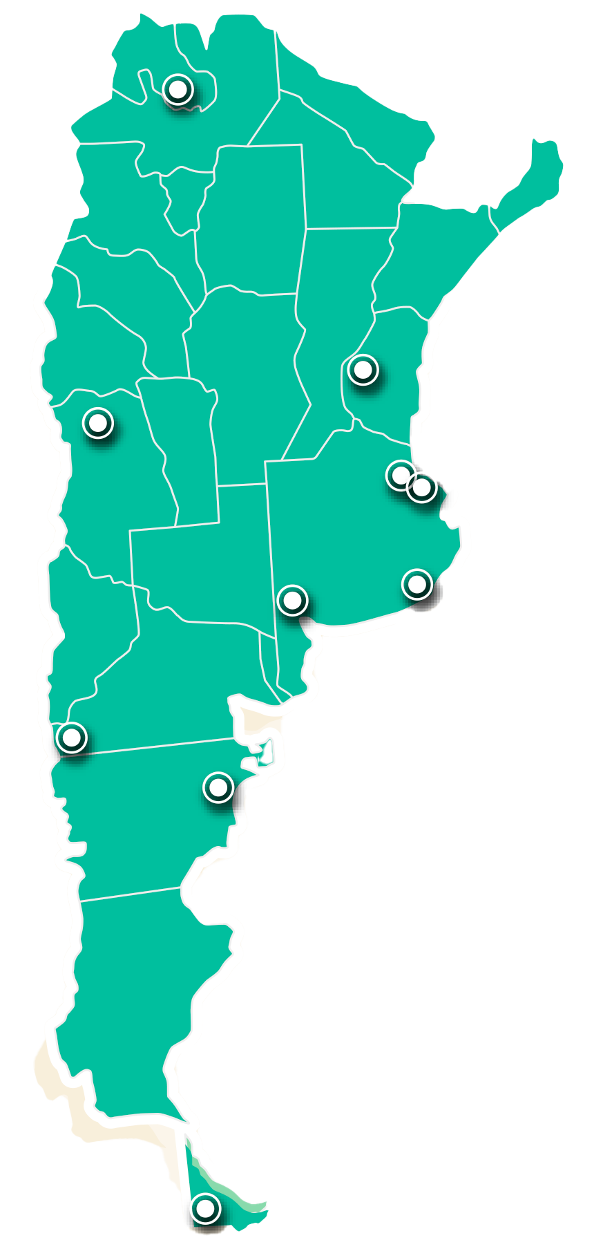 Mapa comisión organizadora